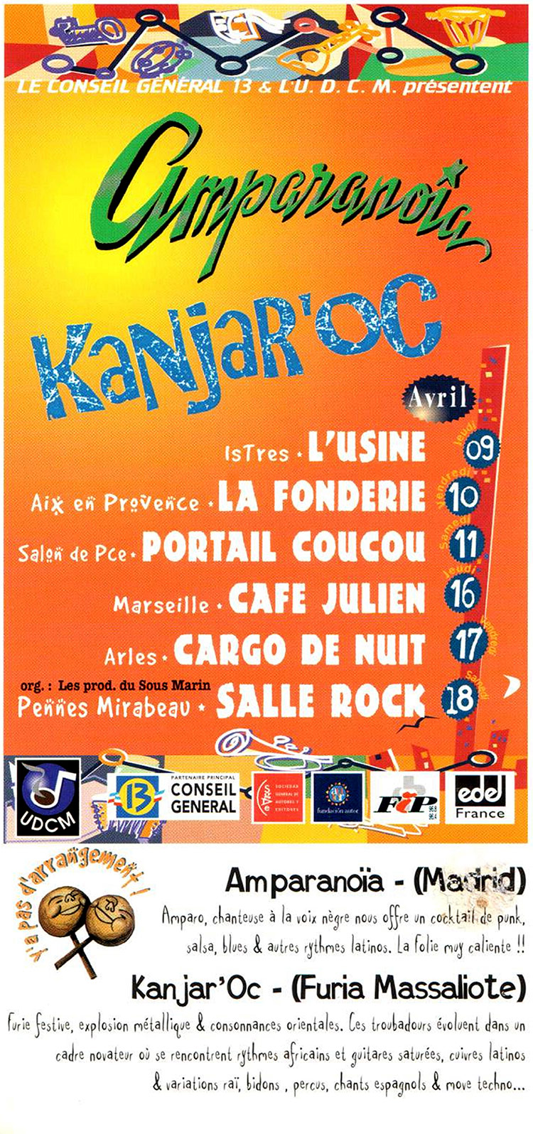 Kanjaroc et Amparanoïa - Tournée Y'a pas d'arrangement