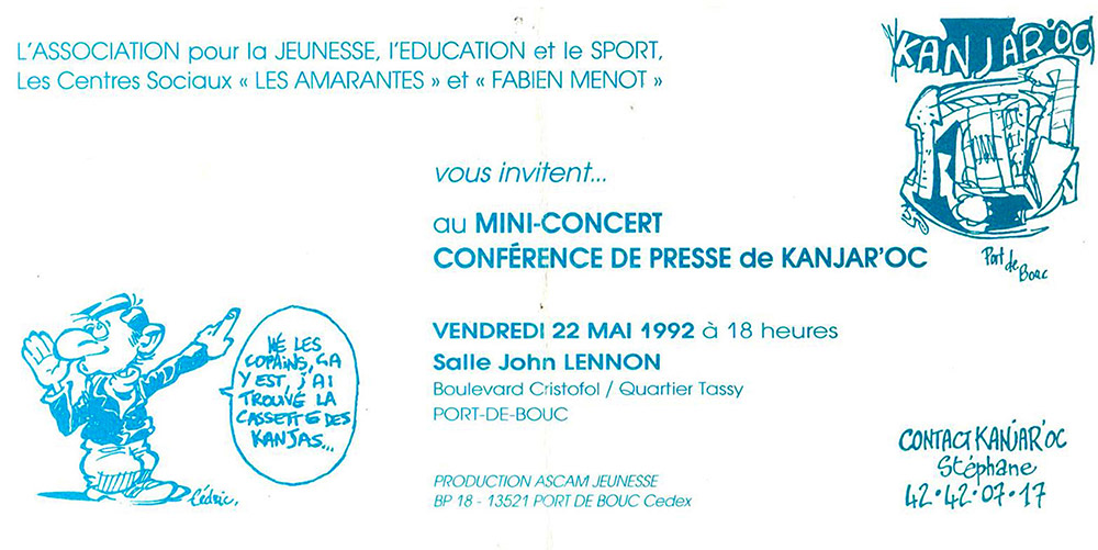 Kanjaroc - Annonce sortie K7 2 titres
